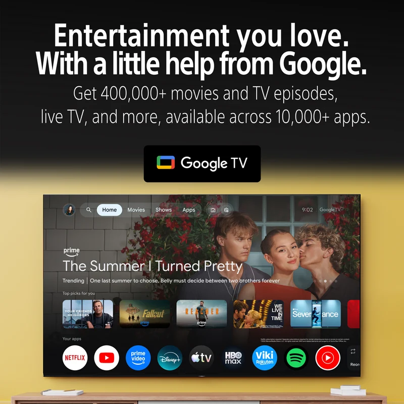 Sony 43" BRAVIA 3 II 4K HDR AI Google TV with Gemini 2026