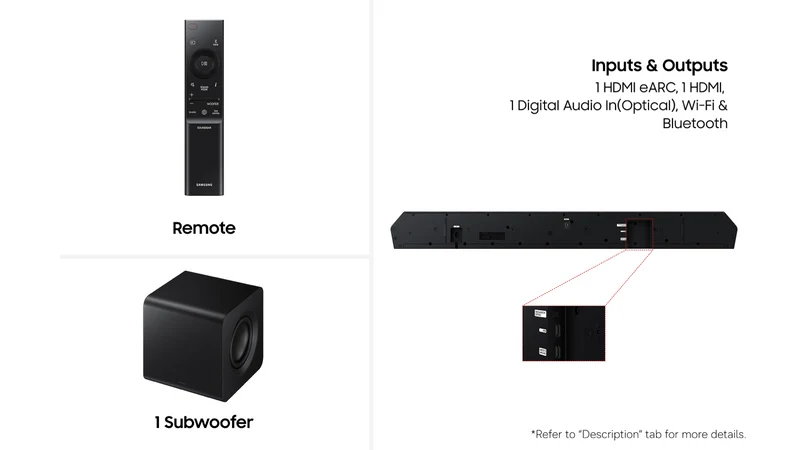 Samsung Q-Series 5.1.2 ch Soundbar Subwoofer 2026