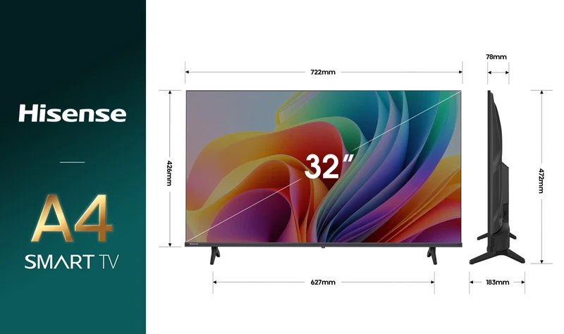 Hisense 32" A4SAU HD Smart TV 2026
