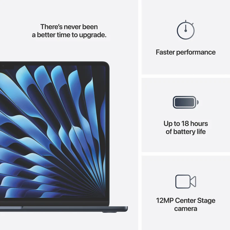 Apple MacBook Air 15" M4 chip 16GB 256GB - Midnight