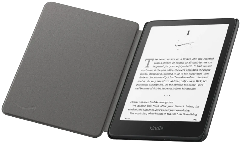 Kindle Paperwhite 12th Gen Plant Based Leather Cover (Black)