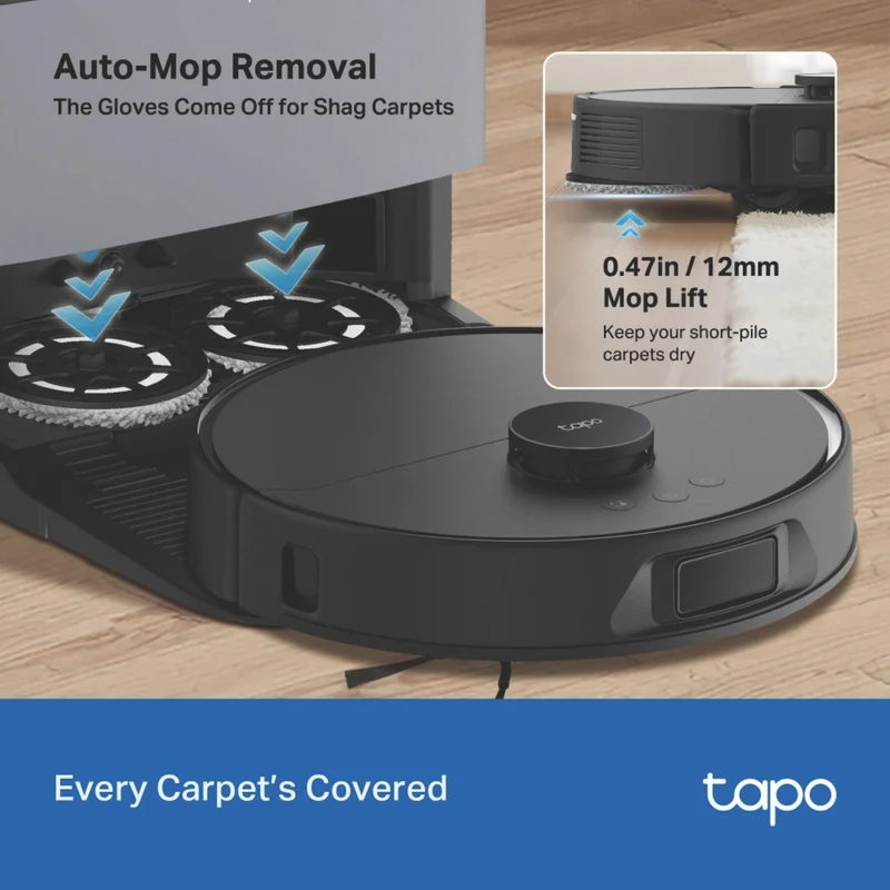 TP-LINK Tapo RV50 Pro Omni Robot Vacuum and Mop with All-In-One Dock