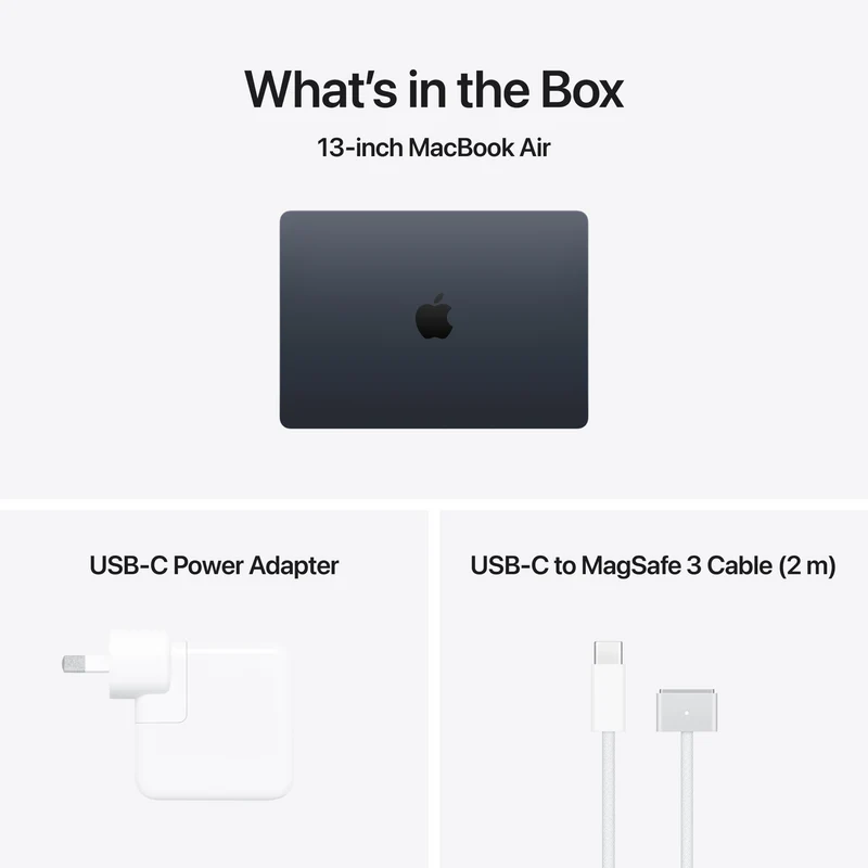 Apple MacBook Air 13" M5 chip 10-core CPU, 8-core GPU 16GB 512GB - Midnight