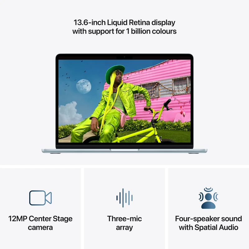 Apple MacBook Air 13" M5 chip 10-core CPU, 10-core GPU 24GB 1TB - Sky Blue