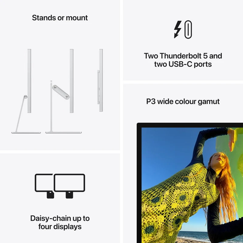 Apple Studio Display 27" Nano-Texture glass Tilt and height-adjustable stand