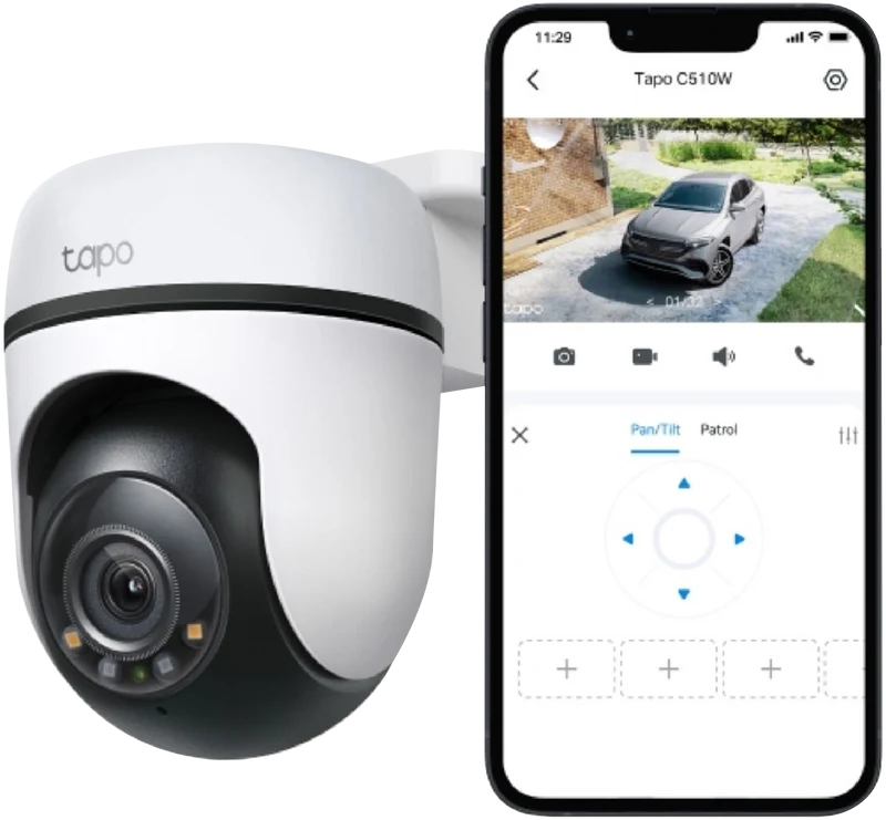 TP-LINK 2K Outdoor Pan/Tilt Security Wi-Fi Camera (2-pack)