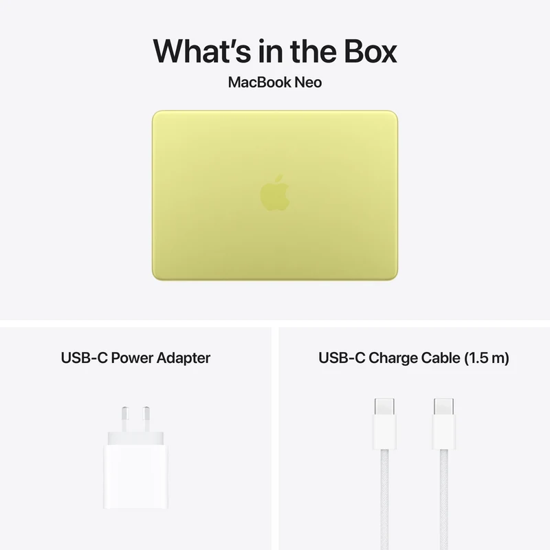 Apple MacBook Neo 13" A18 Pro chip 8GB 512GB Touch ID - Citrus