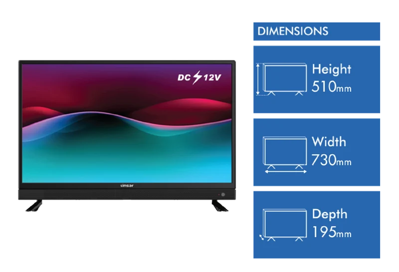 Linsar 32" HD LED Battery TV