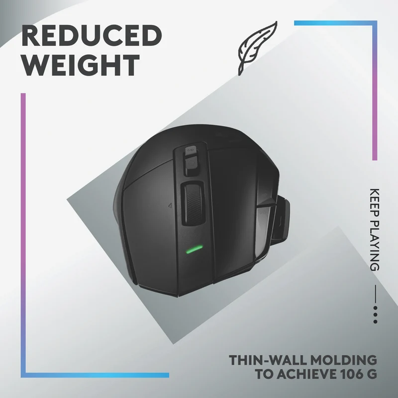 Logitech G502X Plus Gaming Wireless Mouse - Black