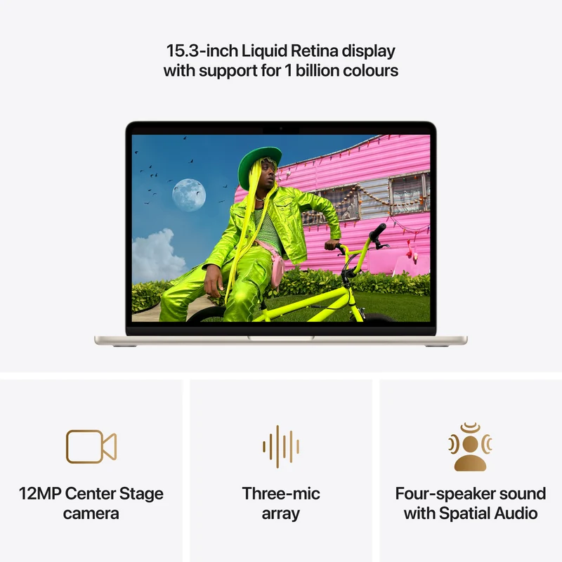 Apple MacBook Air 13" M5 chip 10-core CPU, 8-core GPU 16GB 512GB - Starlight