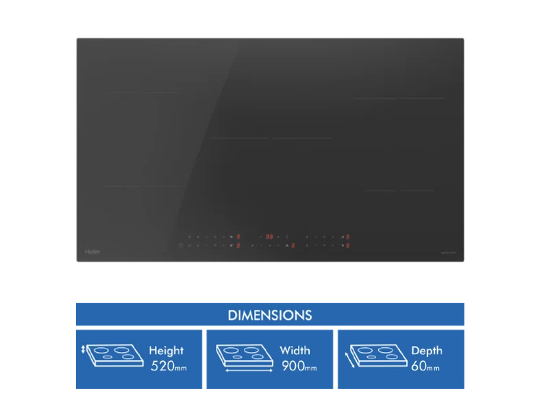Haier 90cm 500 Series Induction Cooktop 5 Zone