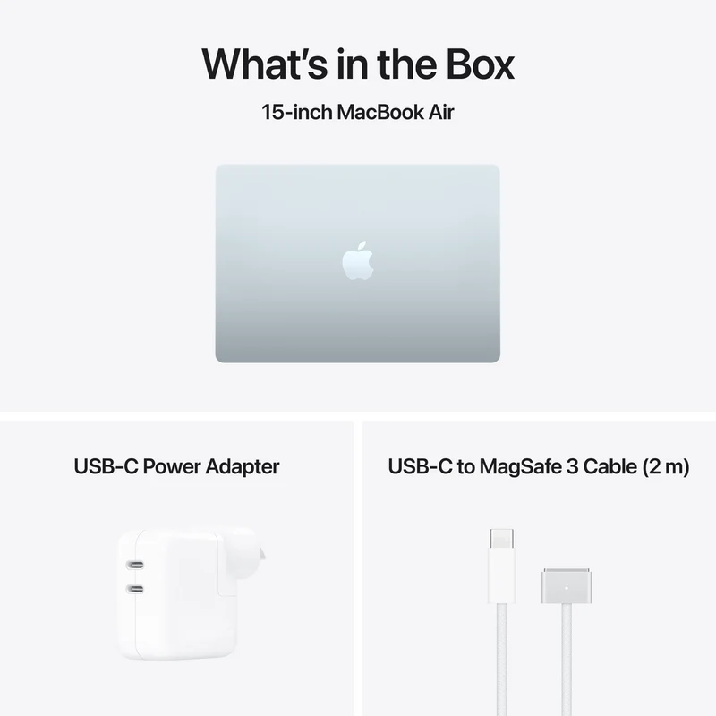 Apple MacBook Air 15" M5 chip 10-core CPU, 10-core GPU 16GB 1TB - Sky Blue