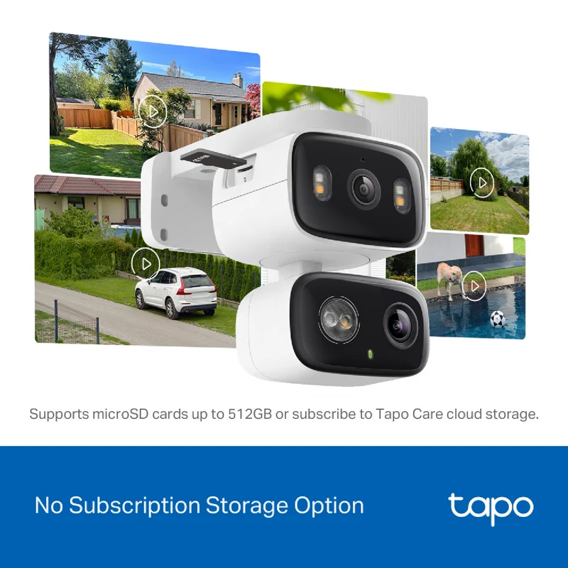 TP-LINK 2K Indoor/Outdoor Dual Lens Pan/Tilt Security Camera