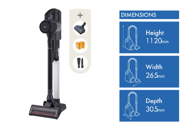 LG CordZero A9L-AQUA Stick Vacuum with Power Drive Mop