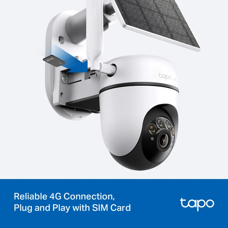 TP-LINK 2K Solar-Powered Pan/Tilt 4G LTE Security Camera