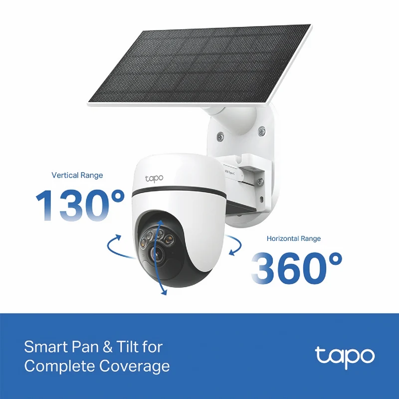 TP-LINK 2K Solar-Powered Pan/Tilt Security Camera Kit