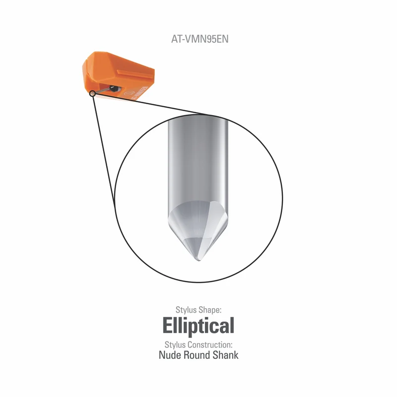 Audio Technica Elliptical Nude Stylus for VM95 Series Cartridges