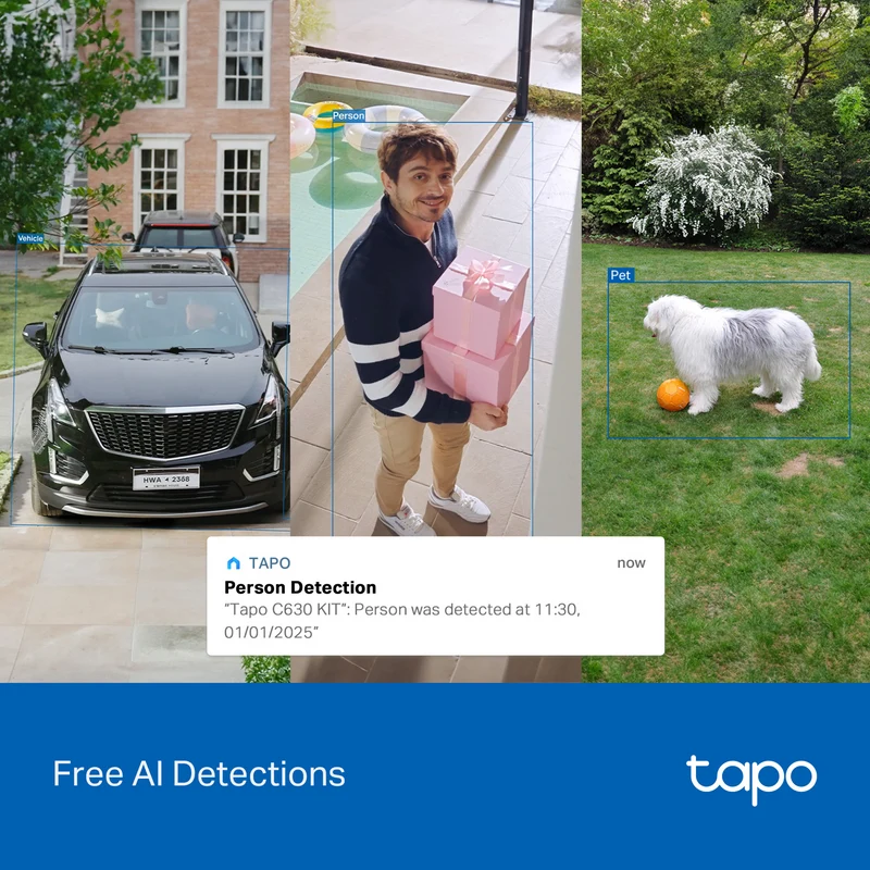 TP-LINK 3K Solar-Powered Pan/Tilt Security Camera Kit