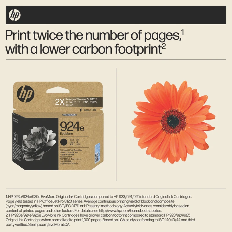 HP 924e EvoMore Black Original Ink Cartridge