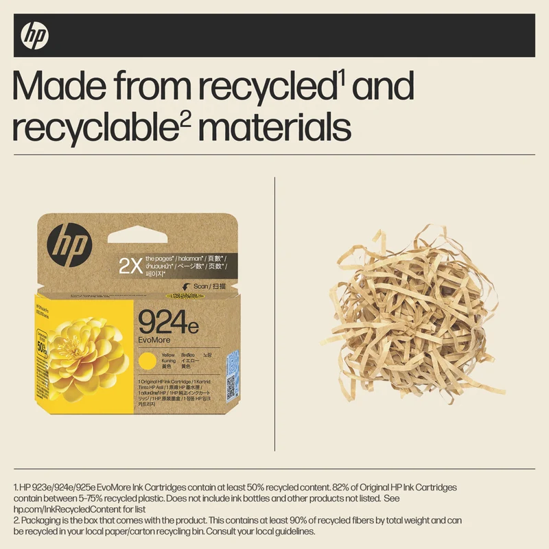 HP 924e EvoMore Yellow Original Ink Cartridge