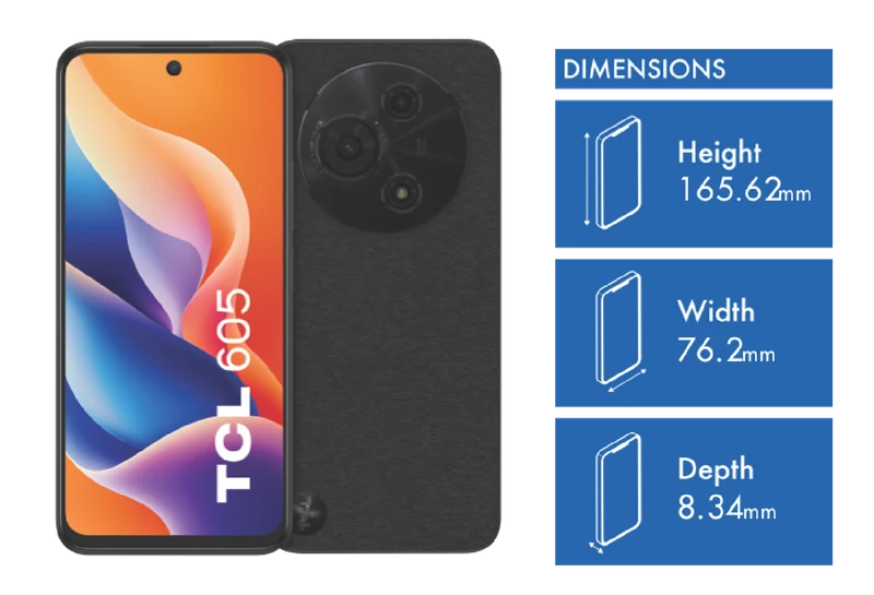 TCL 605 128GB Obsidian Black