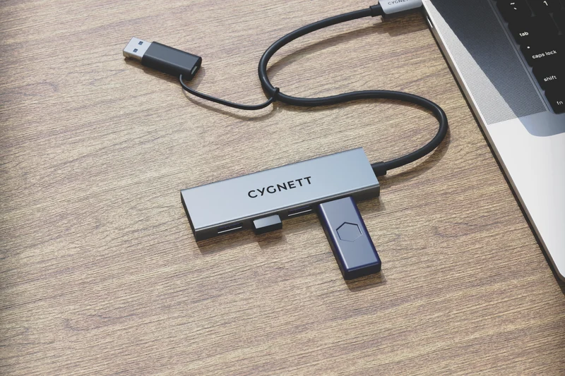 Cygnett 4-in-1 USB-C to USB-A Hub
