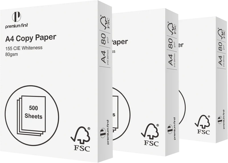 Premium First A4 80GSM Copy Paper - One Ream