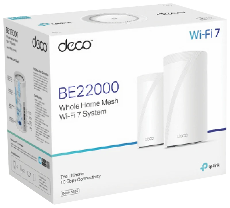 TP-LINK Deco BE22000 Tri-Band Whole-Home Mesh Wi-Fi 7 System (2-pack)