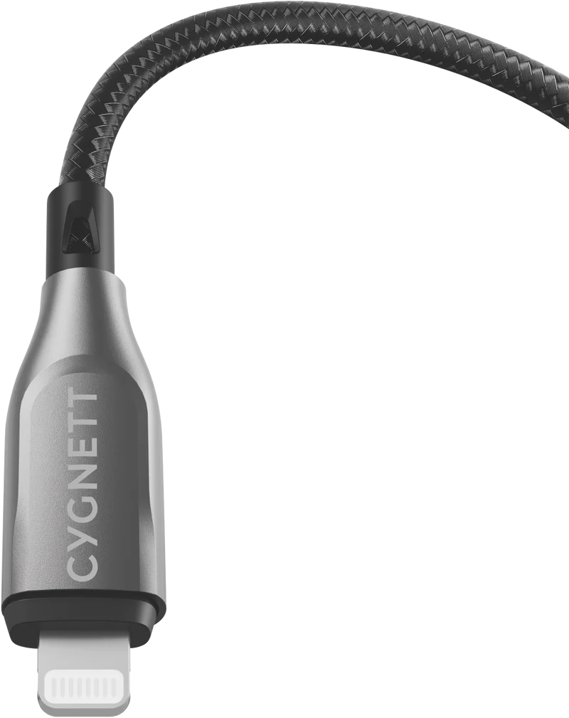 Cygnett USB 2.0 Armoured braided USB A Lightning 3m Black