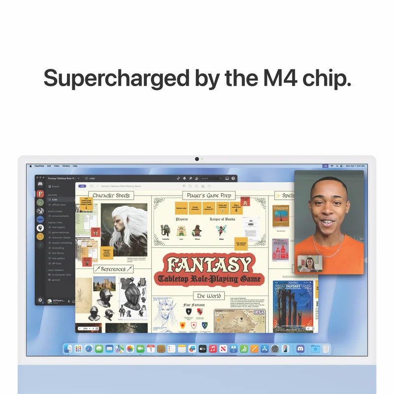 Apple iMac 24" Retina 4.5K Display with M4 chip 10-core GPU 24GB 512GB - Blue