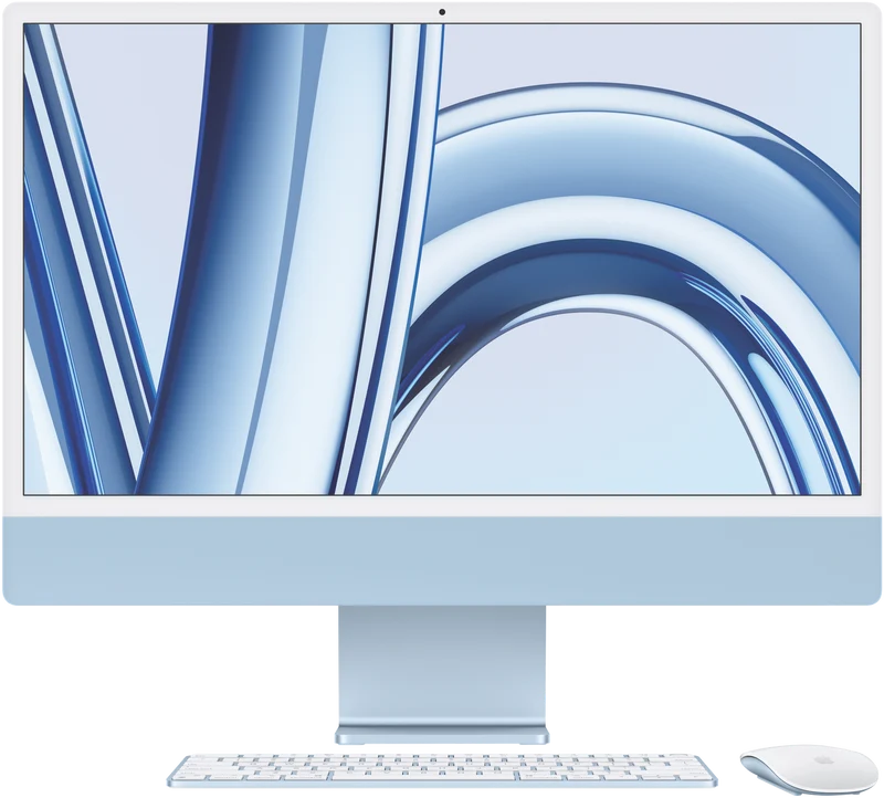 Apple iMac 24" Retina 4.5K Display with M3 chip 8-core GPU 256GB Blue