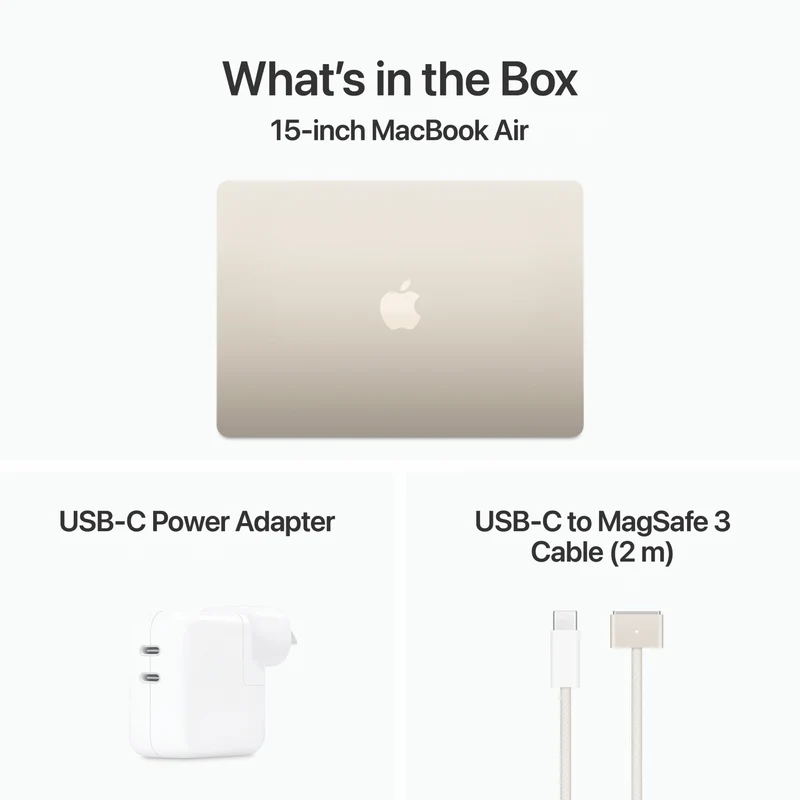 Apple MacBook Air 15" with M3 chip 24GB 512GB - Starlight