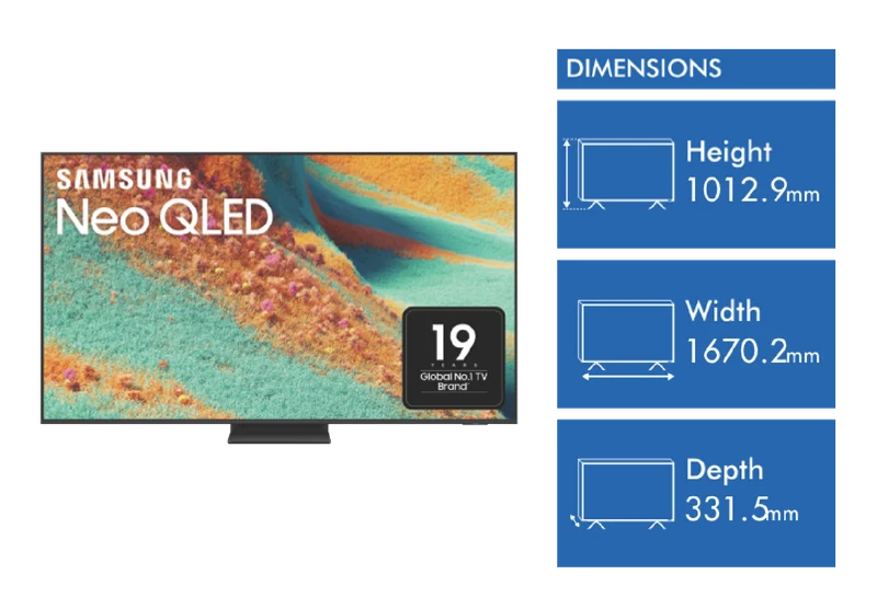 Samsung 75" QN85F NEO QLED 4K Mini LED Smart AI TV 2025