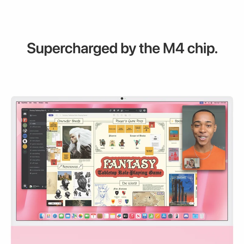 Apple iMac 24" Retina 4.5K Display with M4 chip 8-core GPU 16GB 256GB - Pink