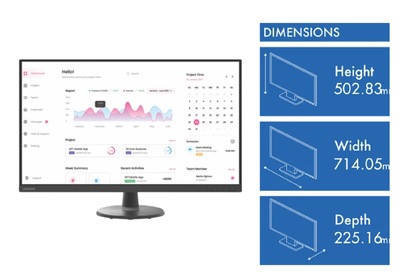 Lenovo 31.5" D32-40 FHD Monitor