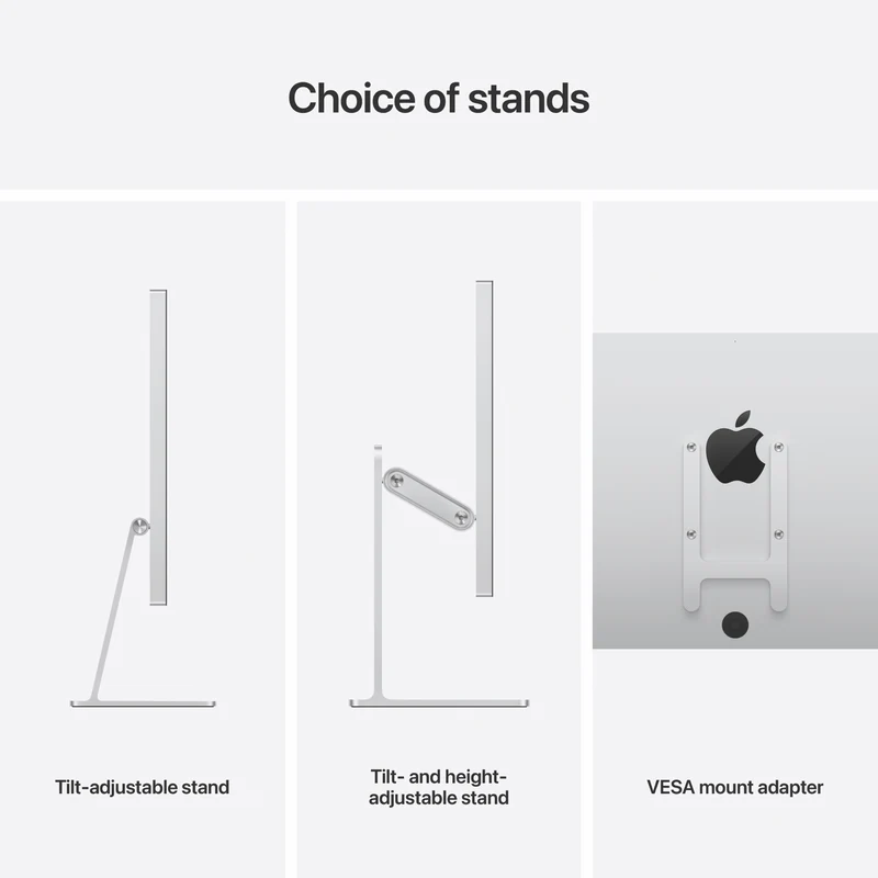Apple Studio Display 27" Nano-Texture Glass Tilt- and Height-Adjustable Stand