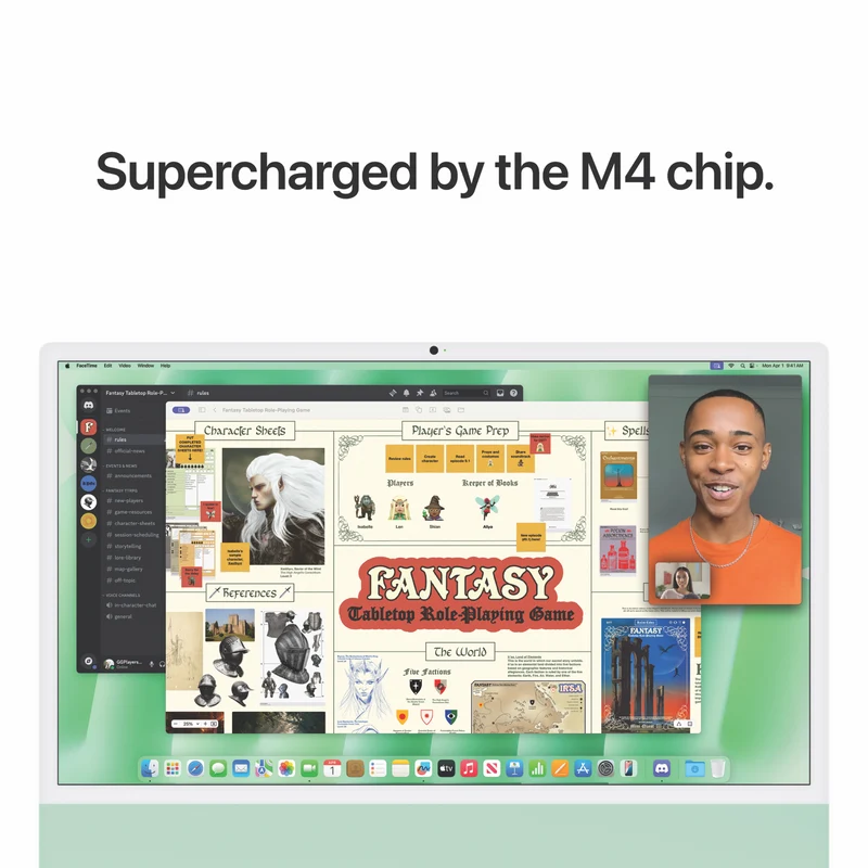 Apple iMac 24" Retina 4.5K Display with M4 chip 8-core GPU 16GB 256GB - Green