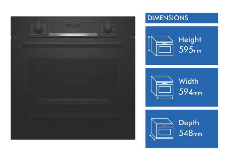 Bosch Series 4 60cm Multifunction Oven - Black