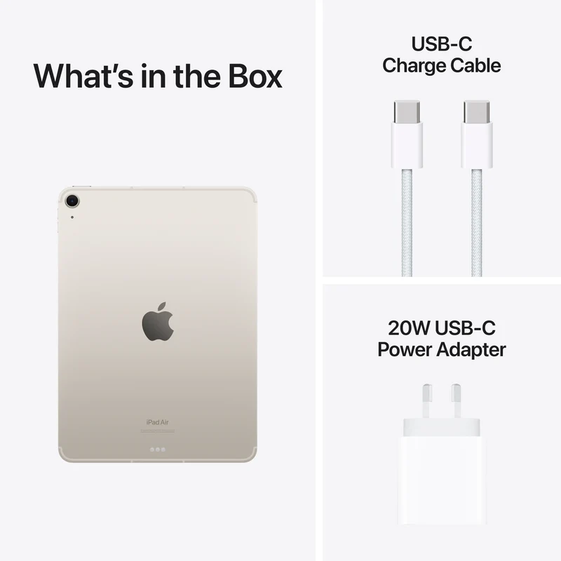 Apple iPad Air 11" M2 Wi-Fi + Cellular 512GB - Starlight