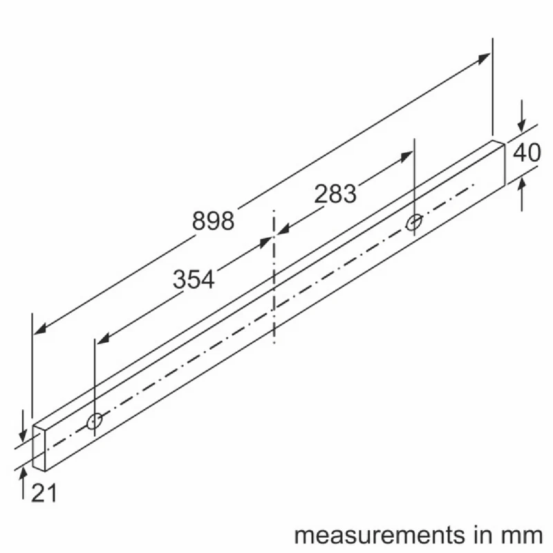 Bosch Series 4 90cm Slideout Rangehood, Silver Metallic