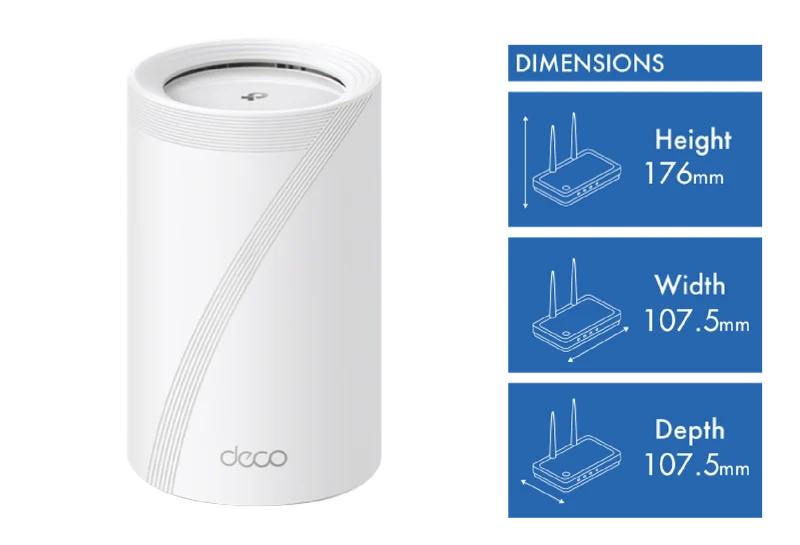 TP-LINK Deco BE11000 Tri-Band Whole-Home Mesh Wi-Fi 7 Router