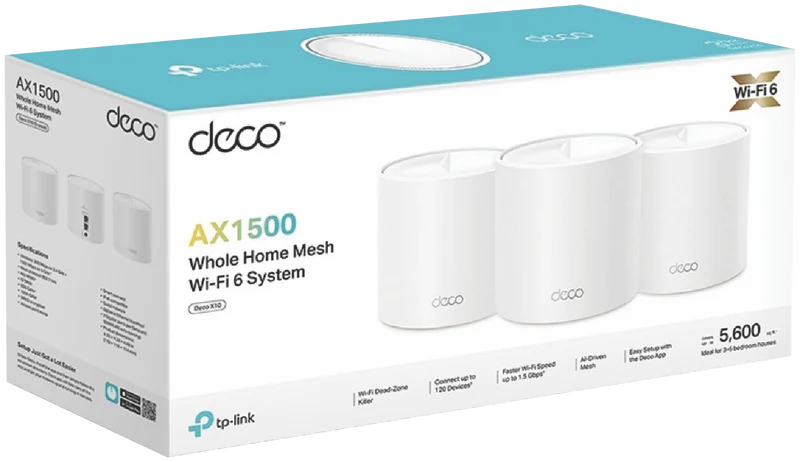 TP-LINK AX1500 Whole Home Mesh Wi-Fi 6 System