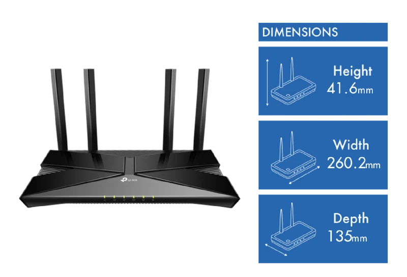 TP-LINK AX1800 Dual-Band Wi-Fi 6 VDSL/ADSL Modem Router