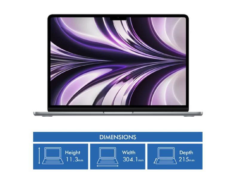 Apple MacBook Air 13" with M2 chip 16GB 256GB - Space Grey