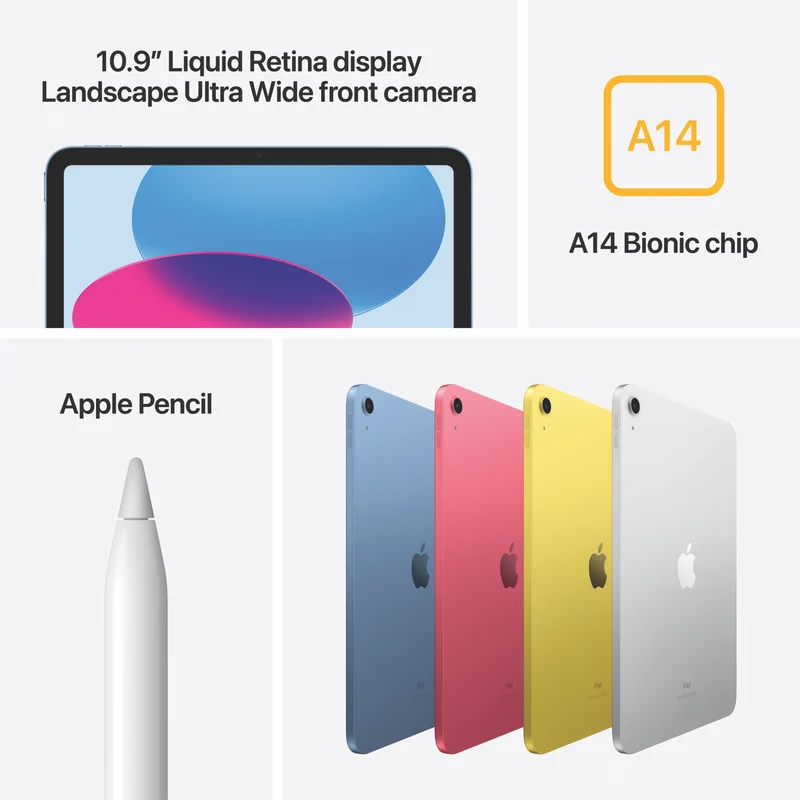 Apple iPad 10.9" (10th Gen) Wi-Fi 256GB - Yellow