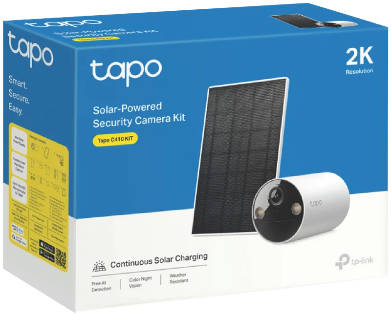 TP-LINK 2K 3MP Solar-Powered Security Camera