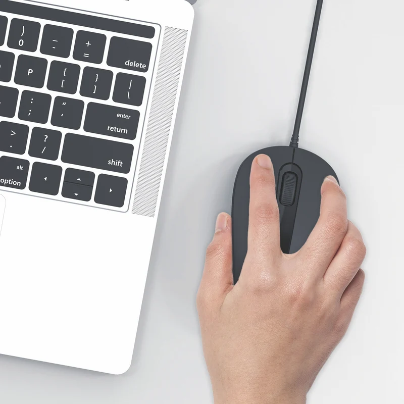 Laser Ergonomic Wired Mouse