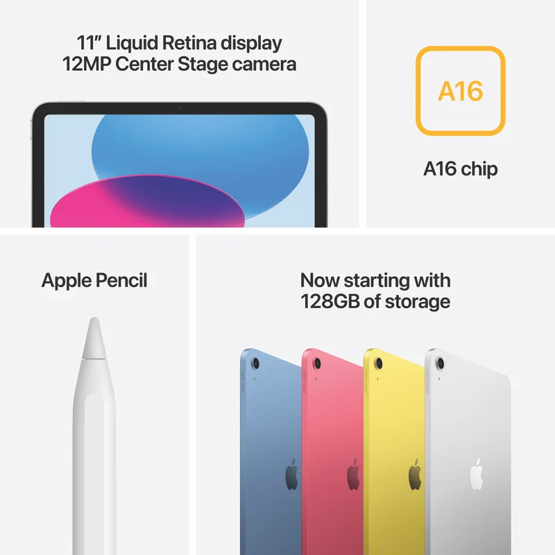 Apple iPad 11" (A16) Wi-Fi 256GB - Yellow