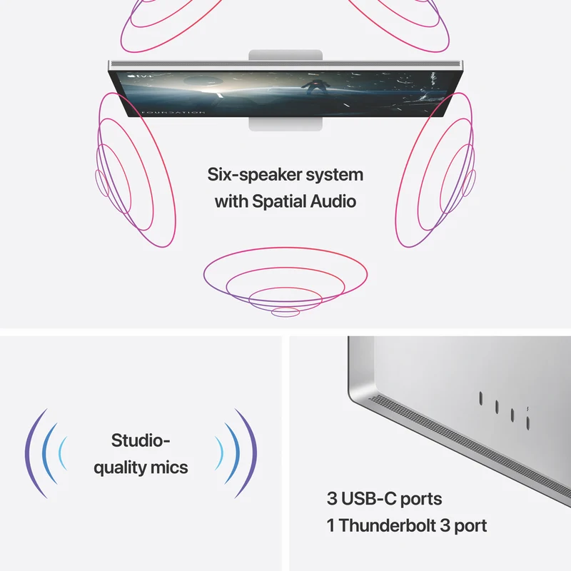 Apple Studio Display 27" Standard Glass VESA Mount Adapter (Stand not included)