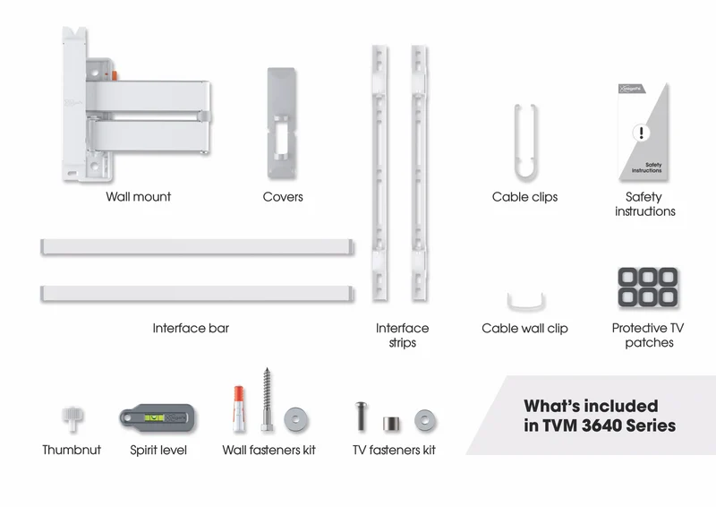 Vogels Full Motion+ TV Wall Mount White 40-77"
